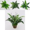 Драцена душистая и лист папоротника искусственное зеленое растение для декора дома и офиса