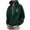Men's Loose Printed Hooded Sweatshirt Men's Casual Fashion Sports Sweatshirt