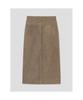 8SECONDS Pigment Mermaid Skirt Yellowish Brown