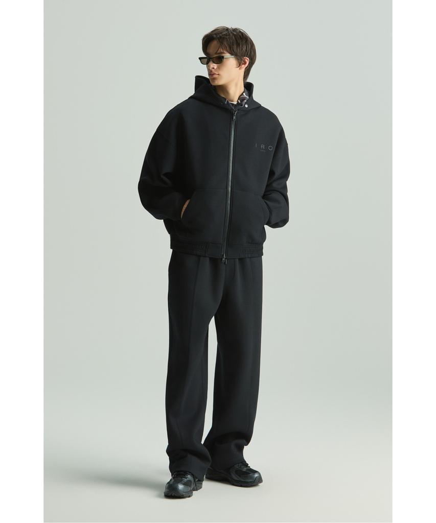 IRO Vague Cushion Fabric Wide Straight Fit Pants Iqpas26903Bkx
