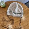 Keep Warm Knitted Pullover Hat Coldproof Beaded Fringed Cap Casual Bohemian Beanies Hat  Autumn