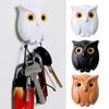 Owl Key Holder Magnetic Wink Key Hooks 5.5lb Load-capacity Easy To Install Mini Owl Keying Holder Wall Hanging Decoration