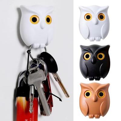 Держатель для ключей Owl, магнитный, крючки для ключей Wink, грузоподъемность 5,5 фунтов, простая установка, мини-ключ в виде совы