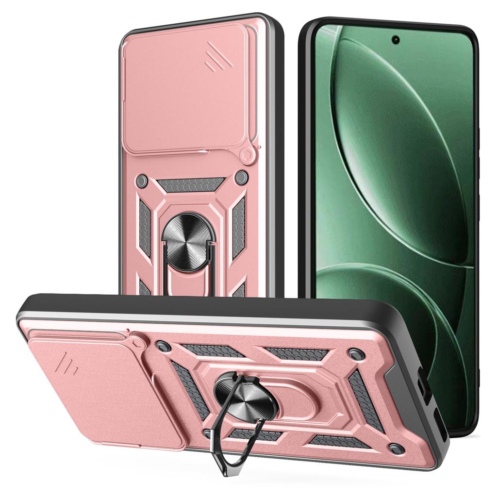 AMORUS Чехол-подставка для Xiaomi Redmi K80 5G/Poco F7 Pro 5G PC+TPU Чехол для телефона со шторкой для камеры