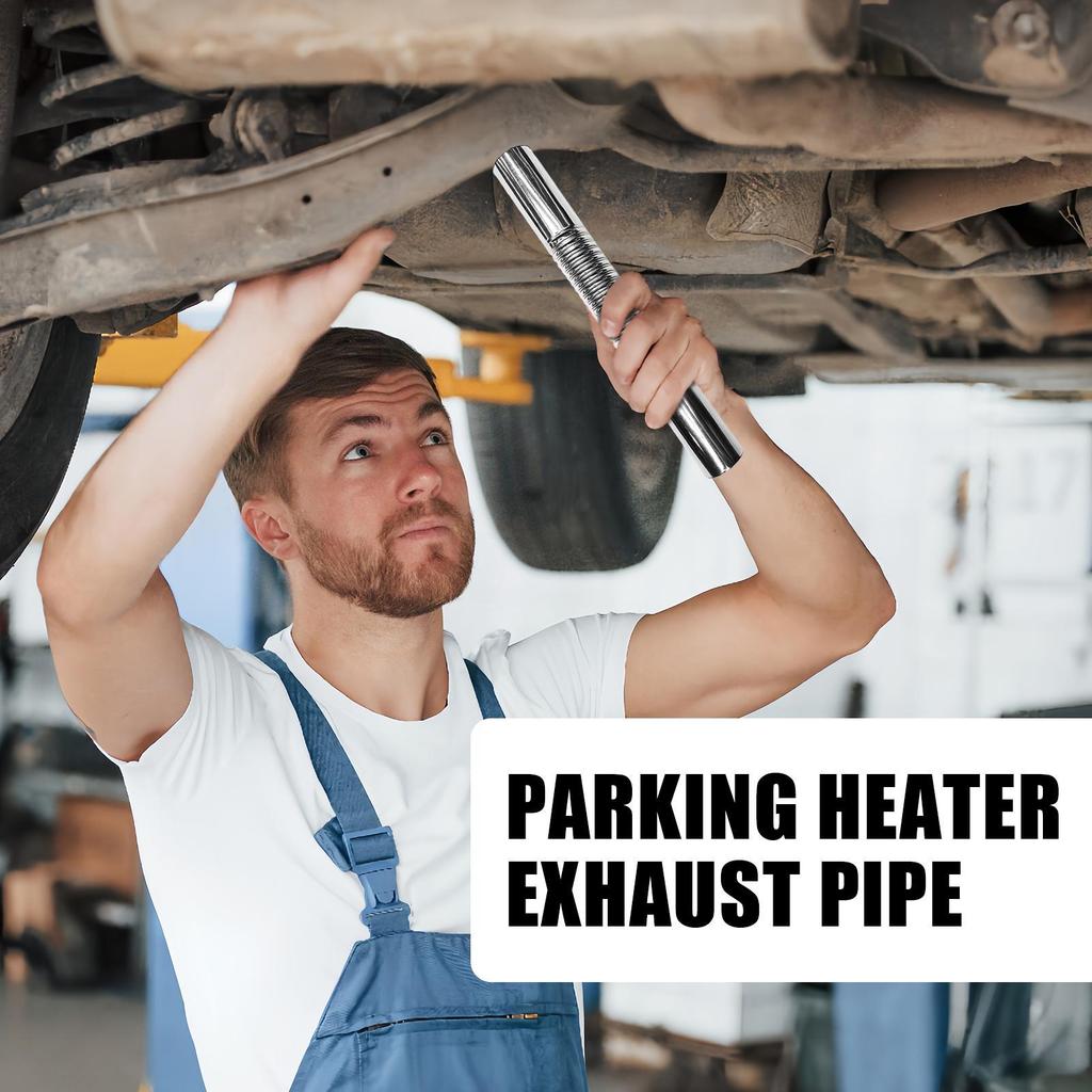 Exhaust Pipe 5.91Inch Stainless Steel Hose Exhaust Straight Pipe for Automotive Trucking Outdoor Maintenance Vehicle Car Repair