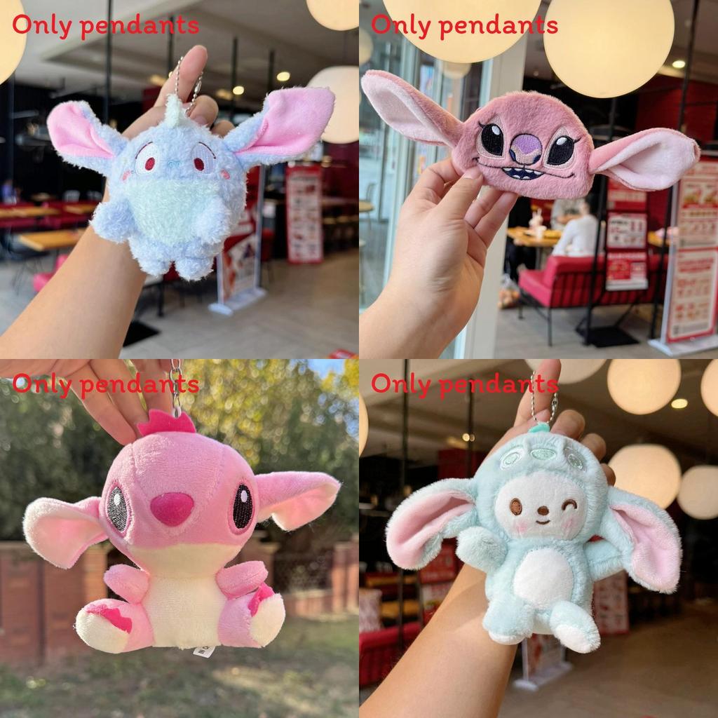 Плюшевый брелок Stitch с кольцом для ключей для украшения рюкзака и коллекционеров