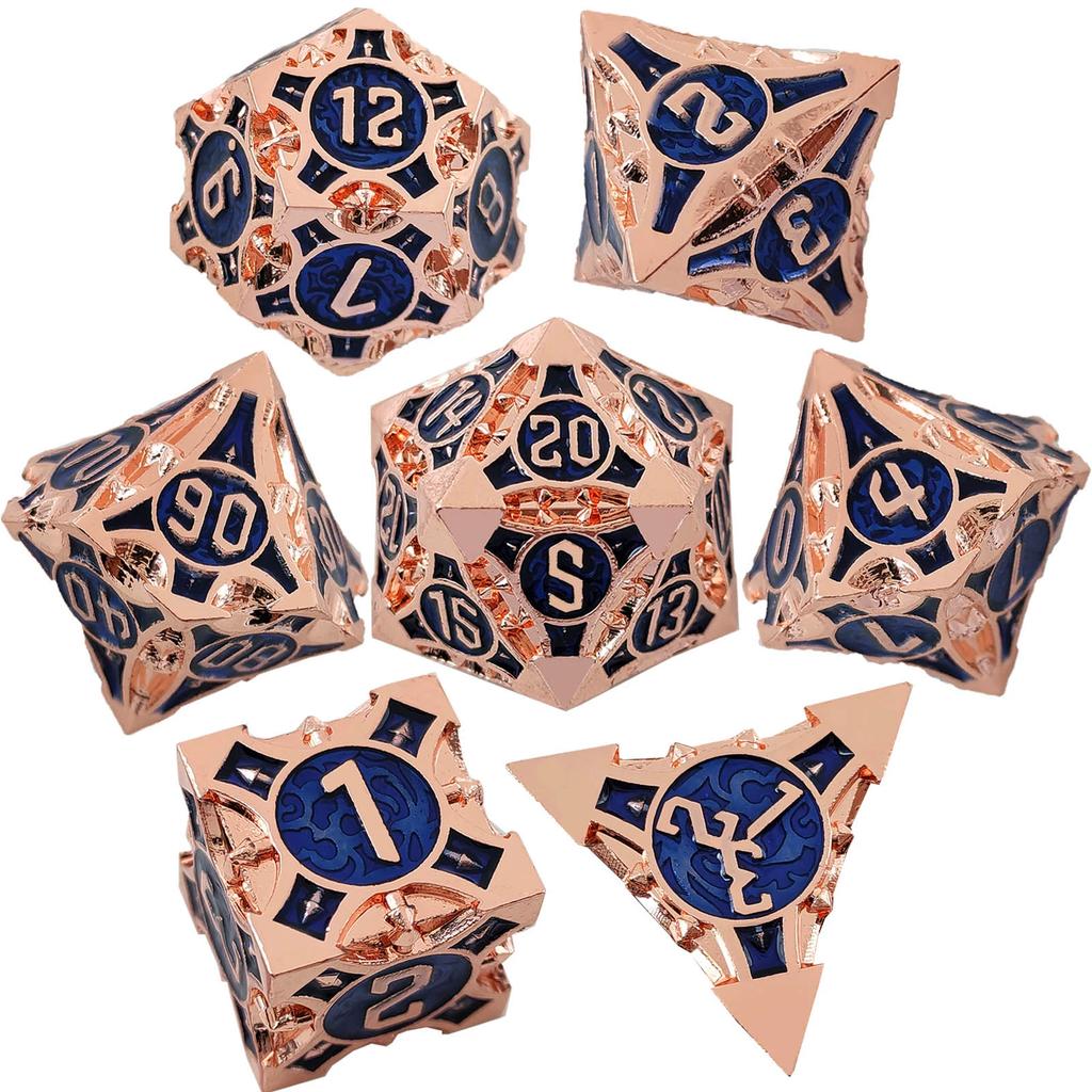 Metal coc running dice dnd dragons and dungeons multi-faceted rpg dice cthulhu d20 настольная игра