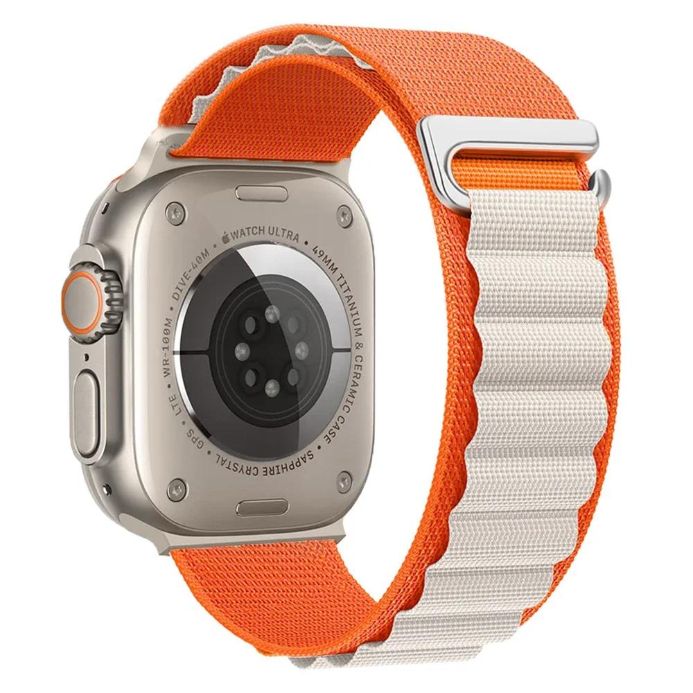 Ремешок Alpine Loop для Apple Watch Ultra 3 Ремешок 49 мм 11 10 9 8 7 46 мм 42 мм 45 мм 41 мм Нейлоновый Спортивный Браслет iWatch 6 5 SE 44 мм Ремень