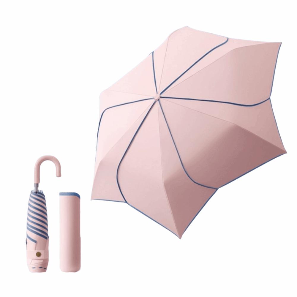 Windproof Manual Petal Umbrella Rainproof Hand Operated Parasol Mini Sun Umbrella Travel Use