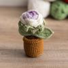 Вязаная крючком корзина с подсолнухами, ручная вязка, имитация подсолнуха, украшения в горшках, праздничные подарки