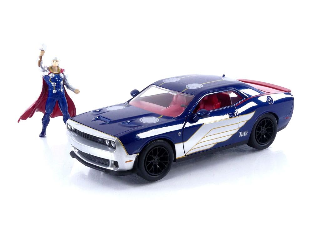 MARVEL ТОР 2015 DODGE CHALLENGER SRT HELLCAT Могучий Тор Литая модель автомобиля 1:24 и