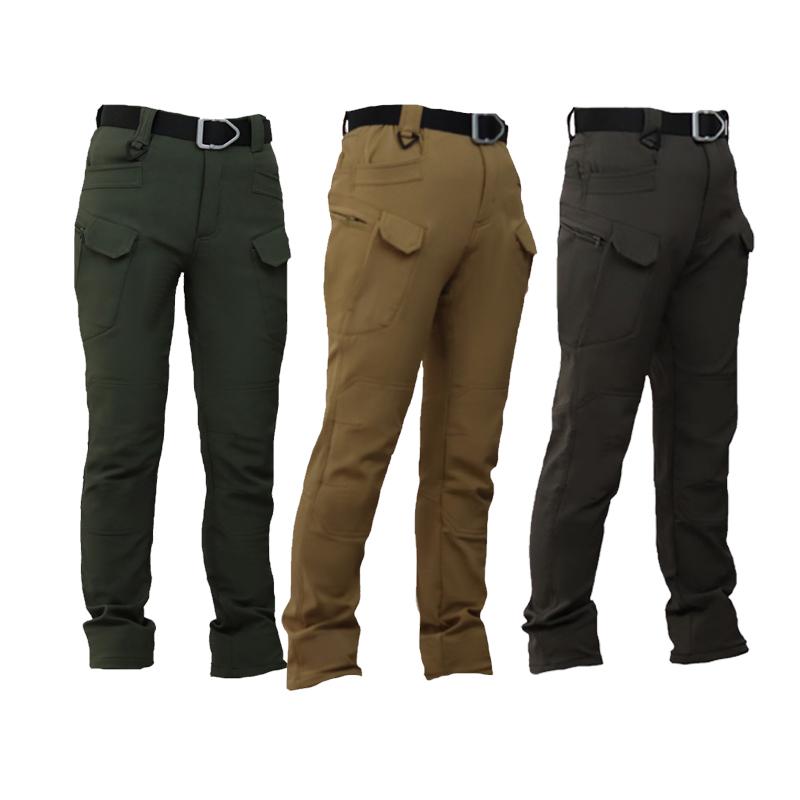 Мужские водонепроницаемые походные тактические брюки для рыбалки, походные боевые брюки, толстые