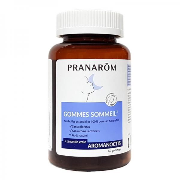 Gommes Sommeil - PRANAROM - Aromanoctis - 60 Gommes - Détente - Adultes - Mixte