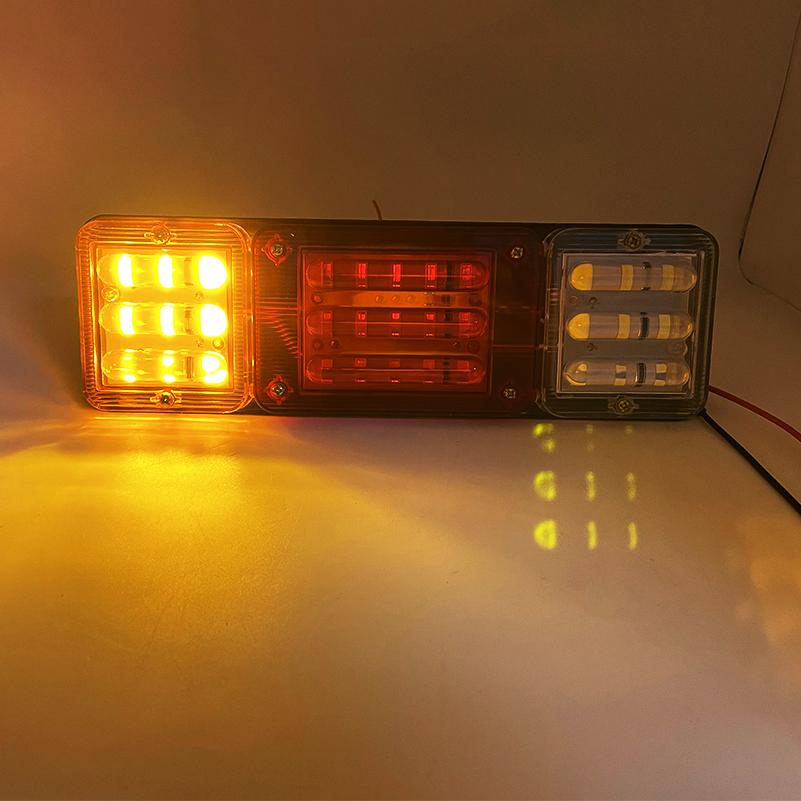 2X 12V 24V 30cm Car Truck Rear Stop Brake Tail Light Taillight Signal Lamp Indicator Trailer Truck Lorry Caravan Van Waterproof.