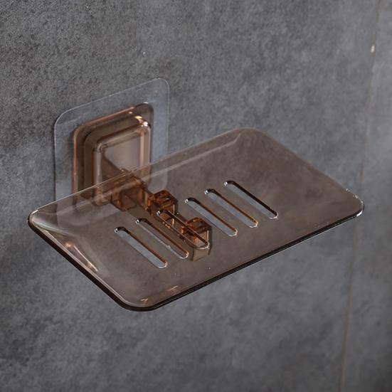 Держатель для мыла, простой в установке, самоклеящийся держатель для мыла в ванной из ПВХ для дома