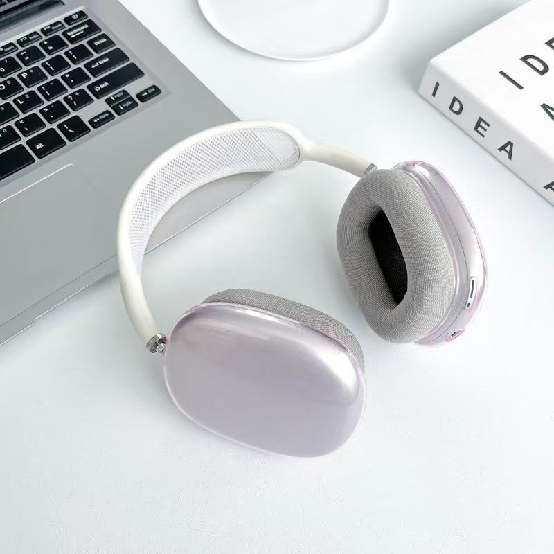 Применимо к защитному чехлу для AirPods Max, чехлу для больших накладных наушников, прозрачный TPU, многоцветный, противоударный, мягкий чехол, чехол для наушников