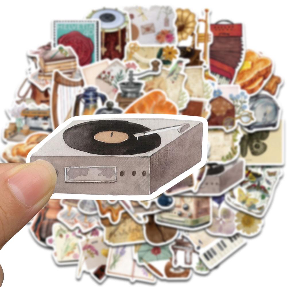 50 ШТ. Секрет Любви Времени Ретро Ручной Работы Наклейки Эстетичные Наклейки Ноутбук Багаж Мультяшные Крутые Скейтборд Граффити Наклейка