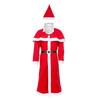 Adult Men Santa Claus Xmas Dress Up Hat Robe Belt Cloak Sets Christmas New Year Cosplay Costumes Performance Role Play Outfit