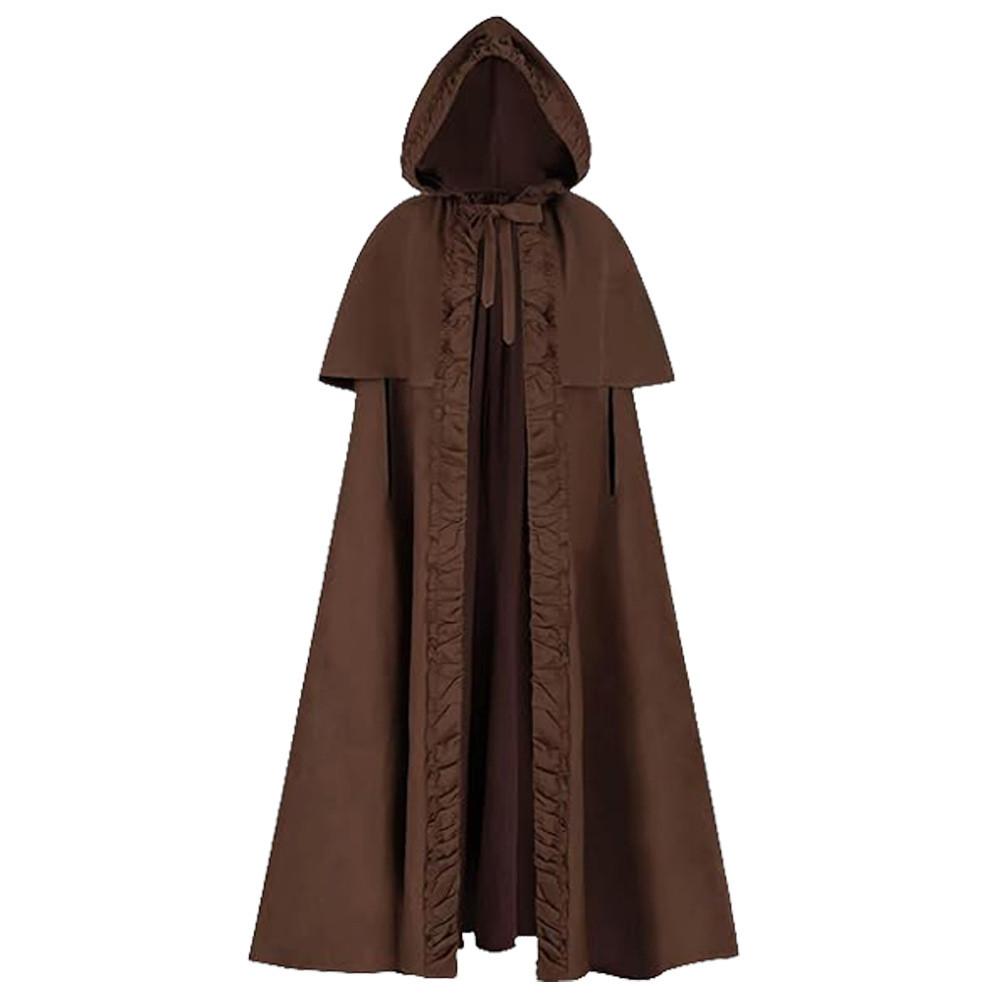 Elf Knight Cape Medieval Role Play Cloak With Polyester Material For Halloween And Theatrical Use