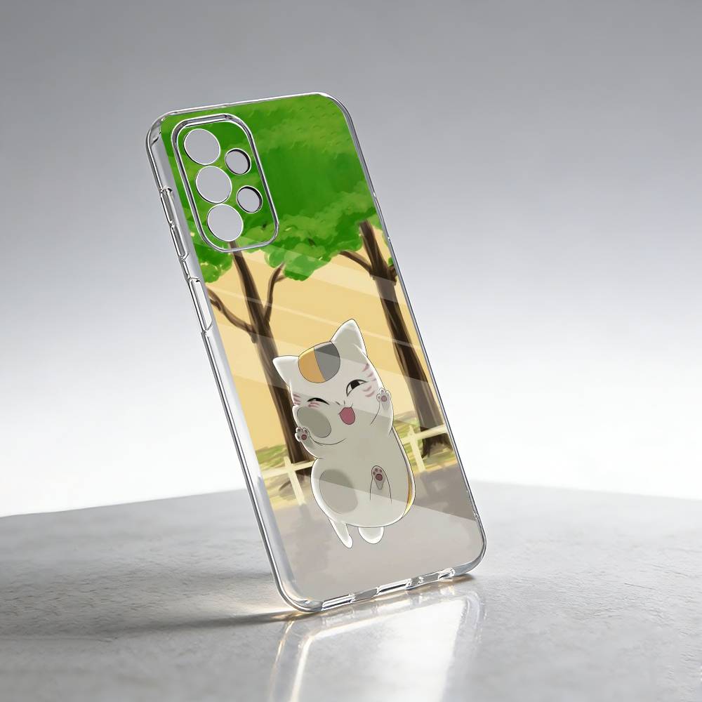 Natsume Y-yuujinchou Nyanko Phone Case For Samsung S25,S24,S21,S22,S23,S30,Ultra,S20,Plus,Fe Transparent Cover