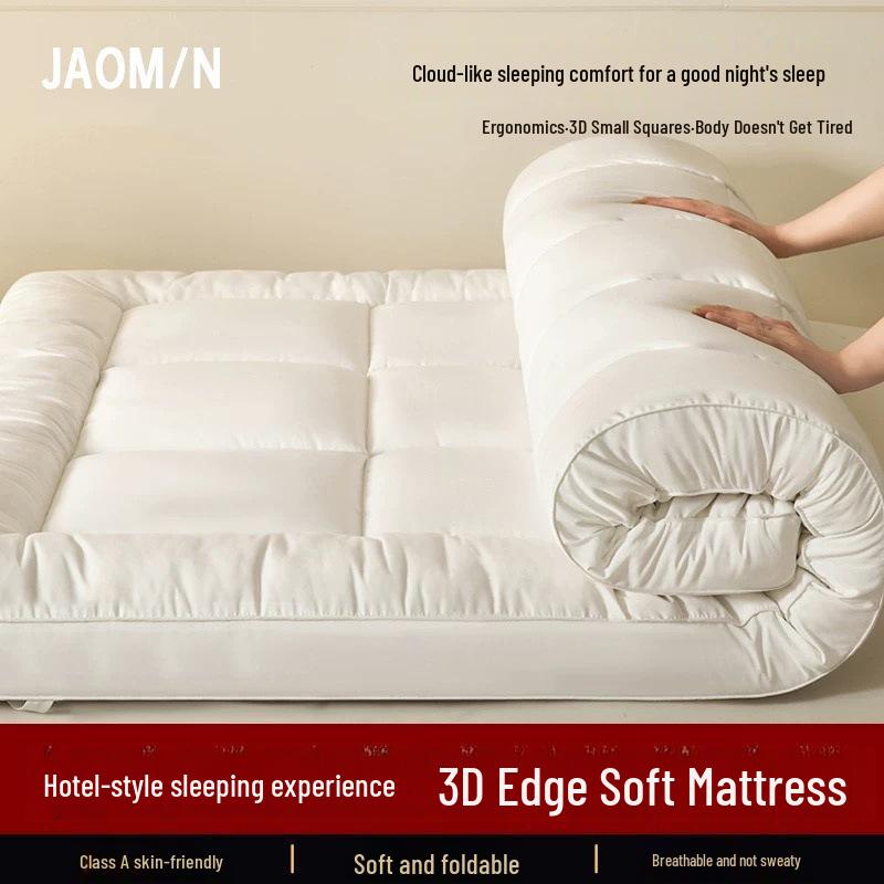 Толстый матрас-подушка Татами для спальни: Складная односпальная кровать 90x190, идеально подходит для студенческих общежитий и сдачи в аренду