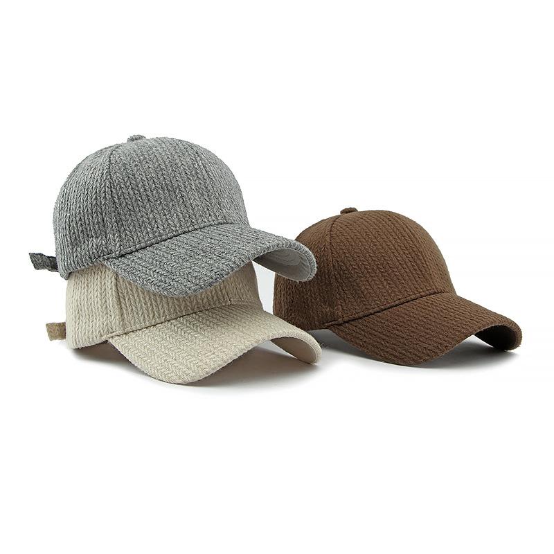 Autumn Winter Baseball Cap Women Outdoor Sun Protection Sun Hat Wool Duck Cap
