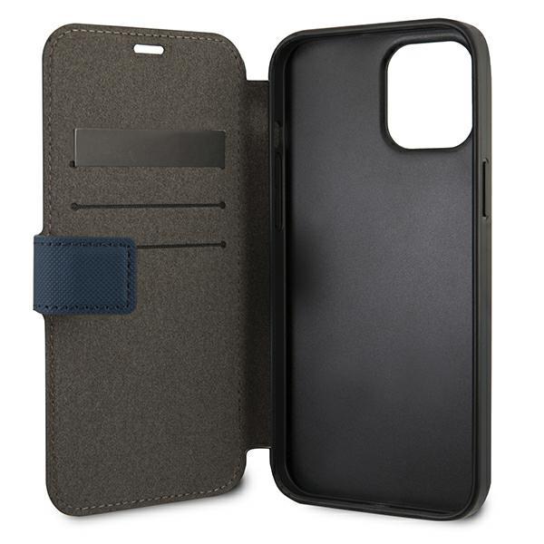 Etui z klapką do iPhone 12 Pro Max US Polo Polo Embroidery Granatowy