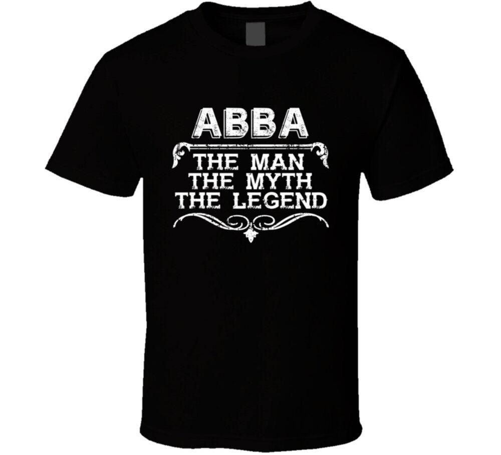 Abba The Man The Myth The Legend Dad Father'S Day Hebrew Unisex T-Shirt