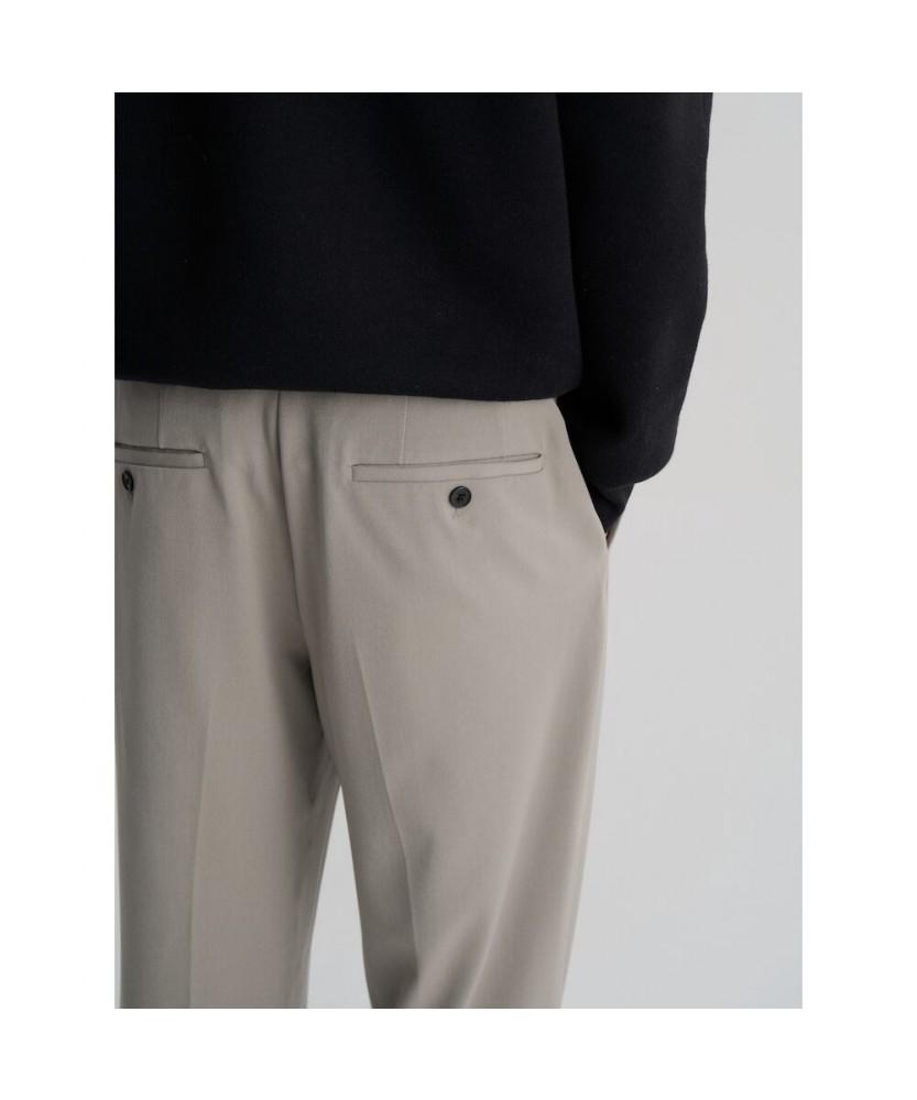 8SECONDS [Everyday Slacks] Semi-Wide Fit Spring Slacks Beige