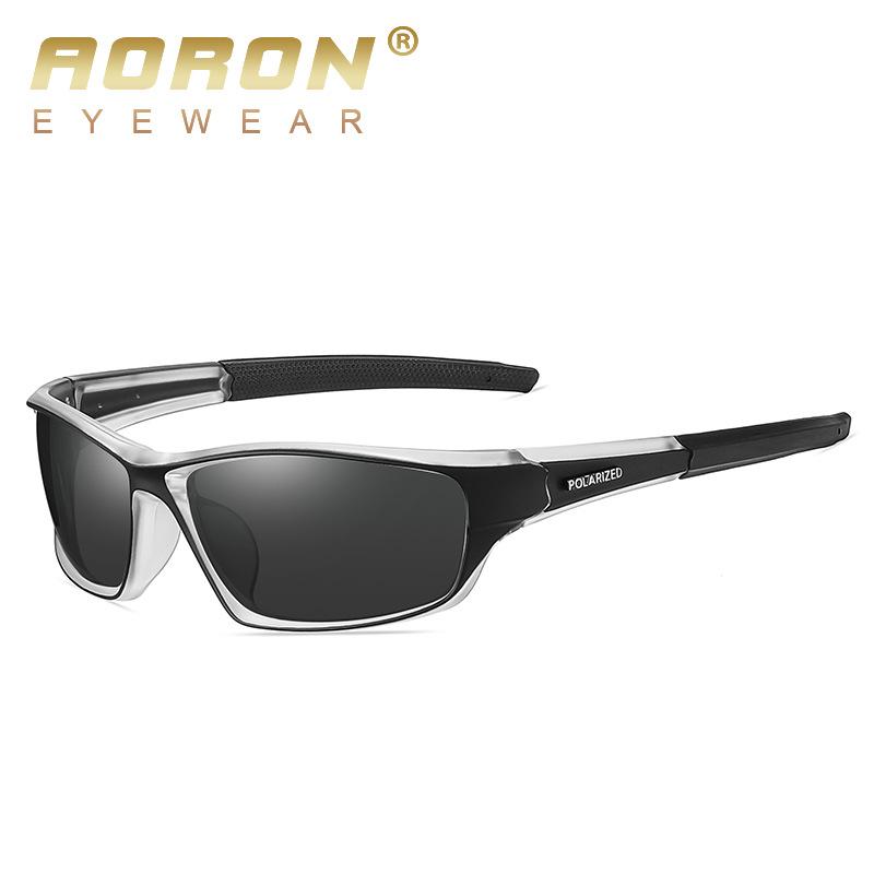 aoron Модный дизайн, поляризационные солнцезащитные очки, аксессуары для улицы, антибликовые UV400, классические черные очки для вождения, велосипедные подарки для мужчин