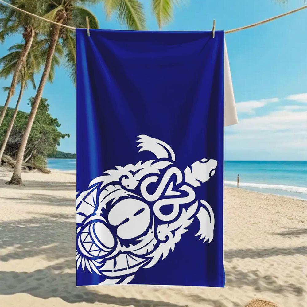 Новое двухстороннее бархатное пляжное полотенце, поддерживающее полотенце для серфинга, спортивное полотенце