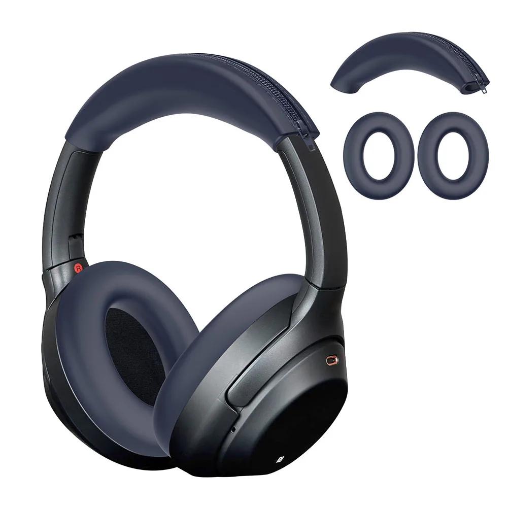 Silicone Ear Pads Cushion Cover Soft Earpads Headbeam Sleeve Headphone Case for Sony ULT WEAR WH-ULT900N/WH-1000XM3/XM4