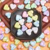 10pcs Fashion Acrylic UV Dazzle Color Concave Love Heart Beads Creative DIY Jewelry Accessories Necklace Earrings Making