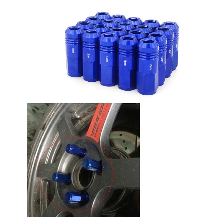20 шт. Колесные гайки-болты для автомобиля M12 X1.25/ 1.5MM Алюминиевые Универсальные Гоночные Колесные Гайки-Болты Удлиненные Для Nissan Honda Suzuki
