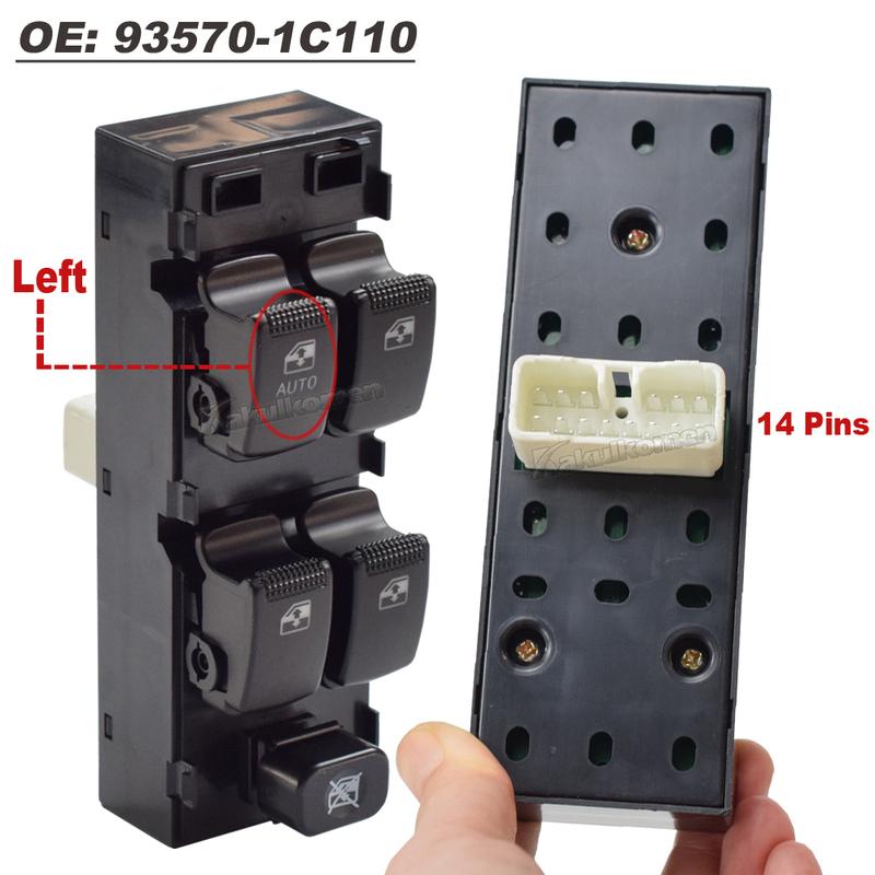 Новый 93570-1C110 935701C110 Для Hyundai Getz 2003-2010 Matrix 2006-2011 Автомобильный главный выключатель управления электростеклоподъемниками Автозапчасть