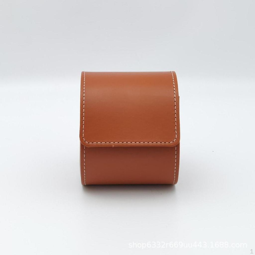 Leather Watch Case Roll for Men and Women Organizer Storage Box Single
