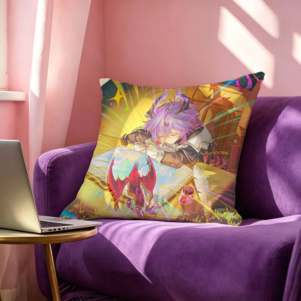 GGame character DDurin Pillow Case Square DoubleSided Sofa Cushion Cover Bedroom Bedside Pillow