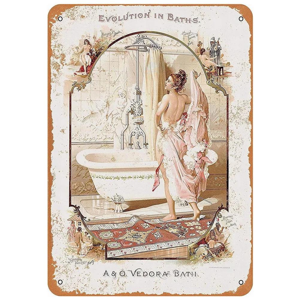 Металлические жестяные таблички Пинап Сексуальные девушки Настенное украшение Табличка Винтажный художественный плакат Жестяная картина для мужской пещеры Дома Кафе Сада Клуба Бара