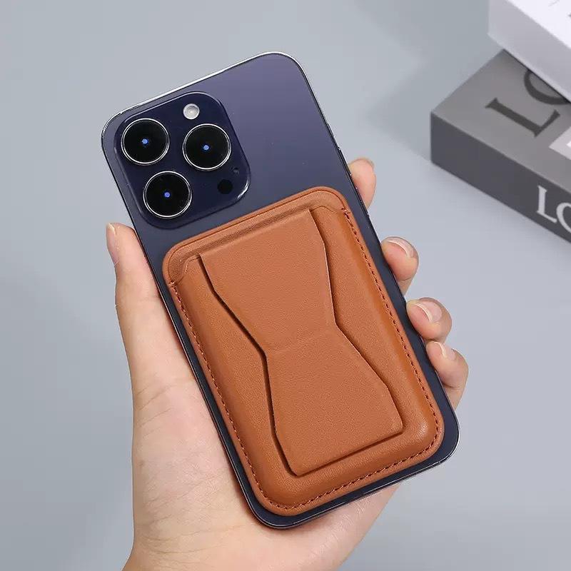 Для iphone 16-12 магнитный держатель для карт, чехол-книжка с задней крышкой, кожаный чехол-кошелек для мобильного телефона с бабочкой