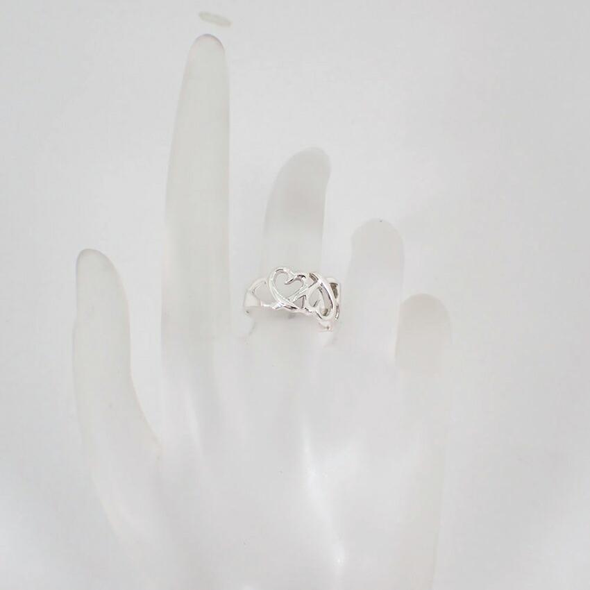 [Б/У] Кольцо TIFFANY 925 с тремя сердцами Любви Размер 9/Размер 9/g530-66