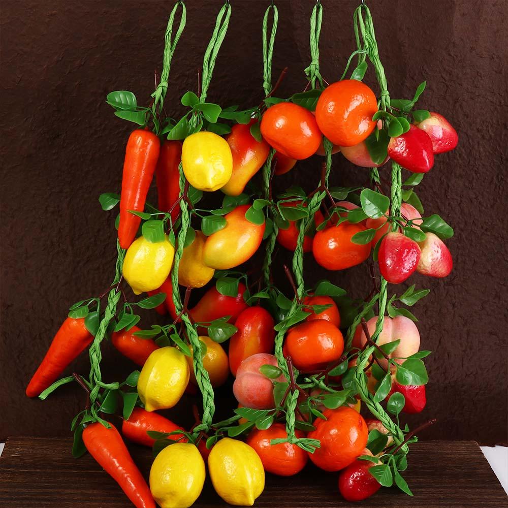Photography Props DIY Plants Wall Decor Artificial Fruit Artificial Vegetables Fake Vegetables