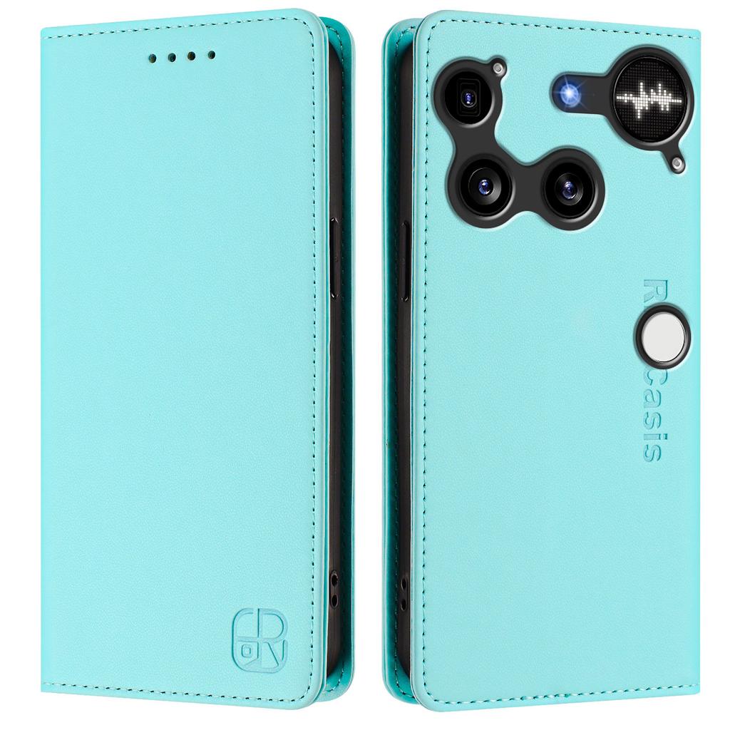 Ни за что Телефон (3) Кожаный чехол 5G RINACASIS RC01 Чехол для телефона с RFID-блокировкой Кошелек Подставка