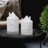 Ceramics Candlestick House Shaped Candle Cup Perfect for Wedding Party Home Decoration Ceramic DIY Candles Holder
