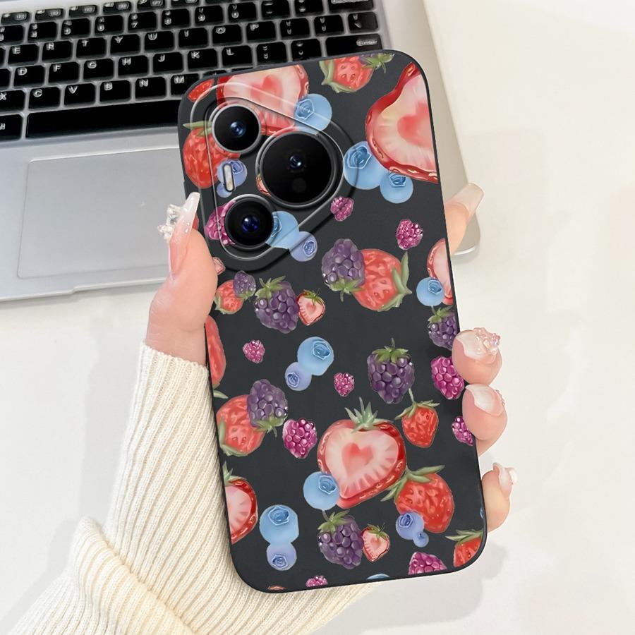 Case For Huawei Pura 70 Cartoon Bumper Soft Liquid Silicone Back Cover for Huawei pura70 Pro Plus Protection Shockproof Funda