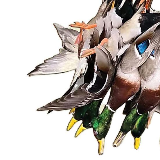 Подвеска в виде утки кряквы 2D, плоский акриловый олень, подвесное украшение, легко повесить