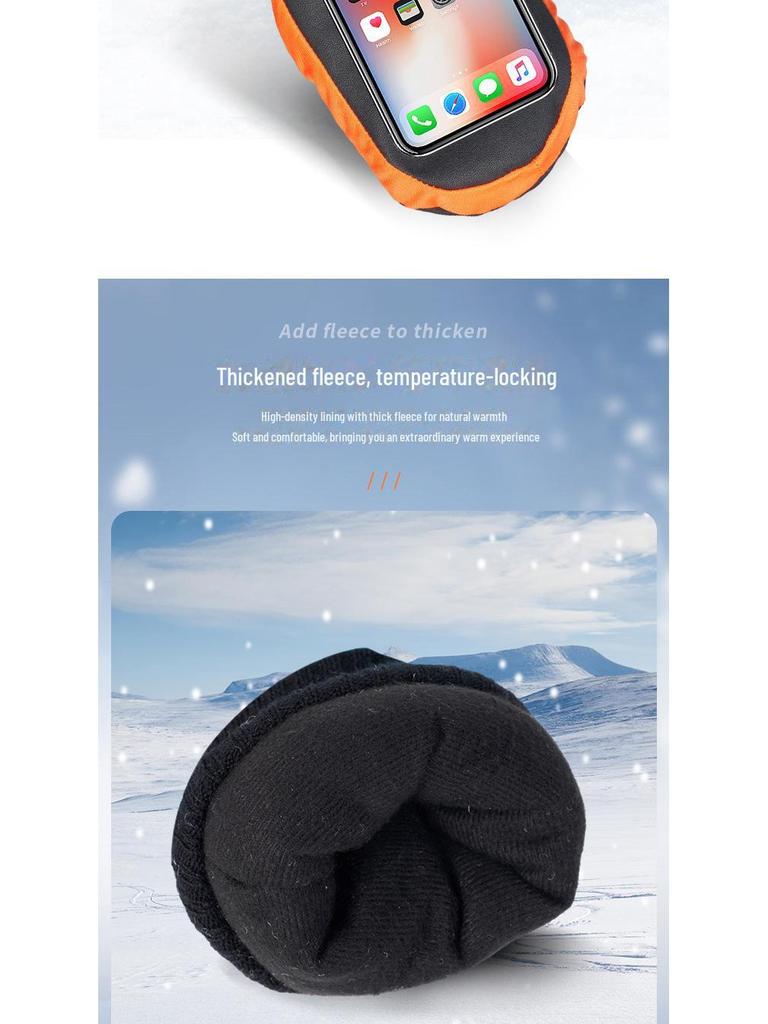 Unisex Winter Ski Gloves: Thick Velvet, Waterproof, Windproof, Touchscreen, Non-Slip for Outdoor Cycling