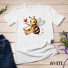 Love Is Buzzing A Cute Bee Valentine's Design Funny T-Shirt Unisex T-shirt