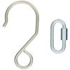 TRUSCO (Trusco) Large S Hook with Oval Connecting Ring TADB-SH