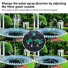Солнечный фонтан, вращающаяся насадка на солнечной энергии, плавающие разноцветные фонари, плавательные бассейны, фонтан, садовые принадлежности