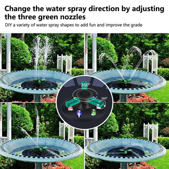 Солнечный фонтан, вращающаяся насадка на солнечной энергии, плавающие разноцветные фонари, плавательные бассейны, фонтан, садовые принадлежности